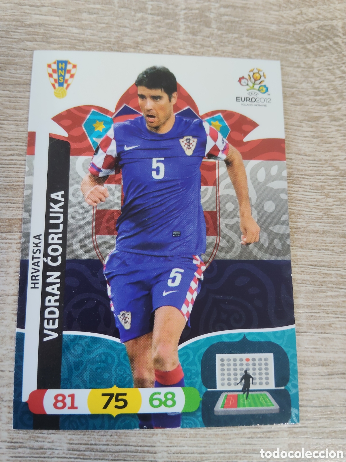 Cromos de f&uacute;tbol: Panini Adrenalyn euro 2012 Vedran Corluka Croacia