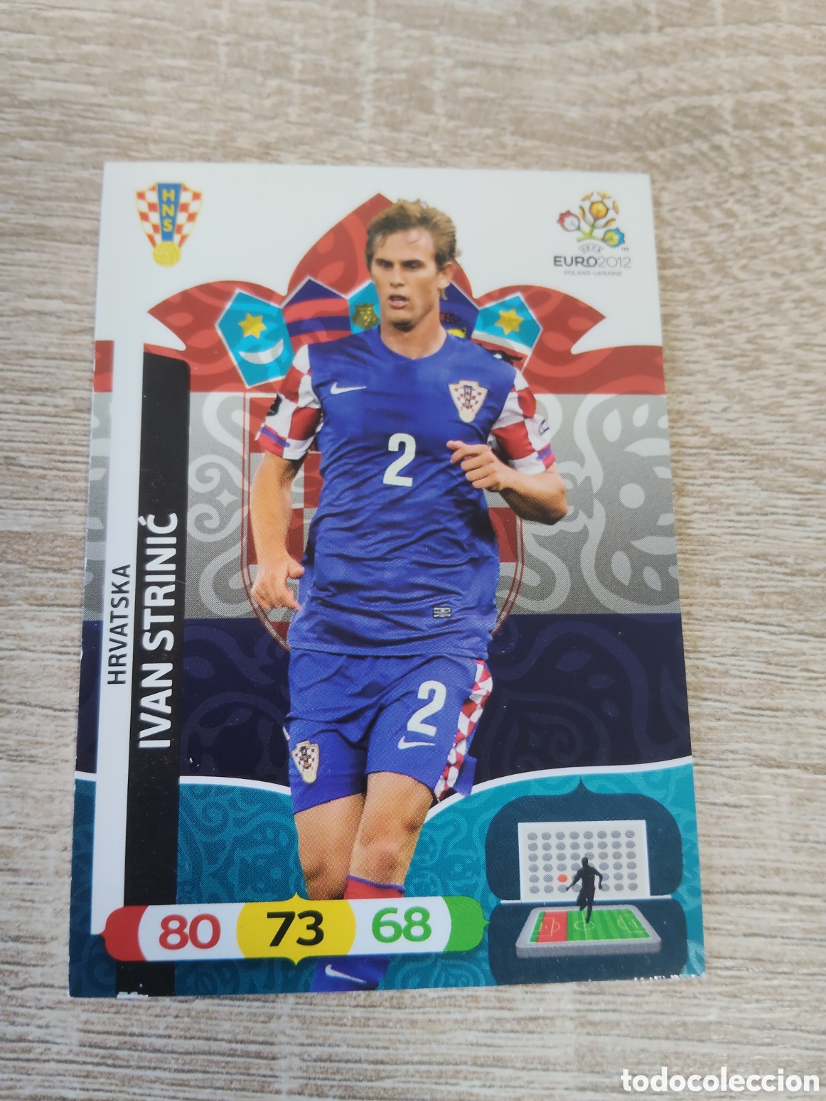 Cromos de f&uacute;tbol: Panini Adrenalyn euro 2012 Ivan Strinic Croacia