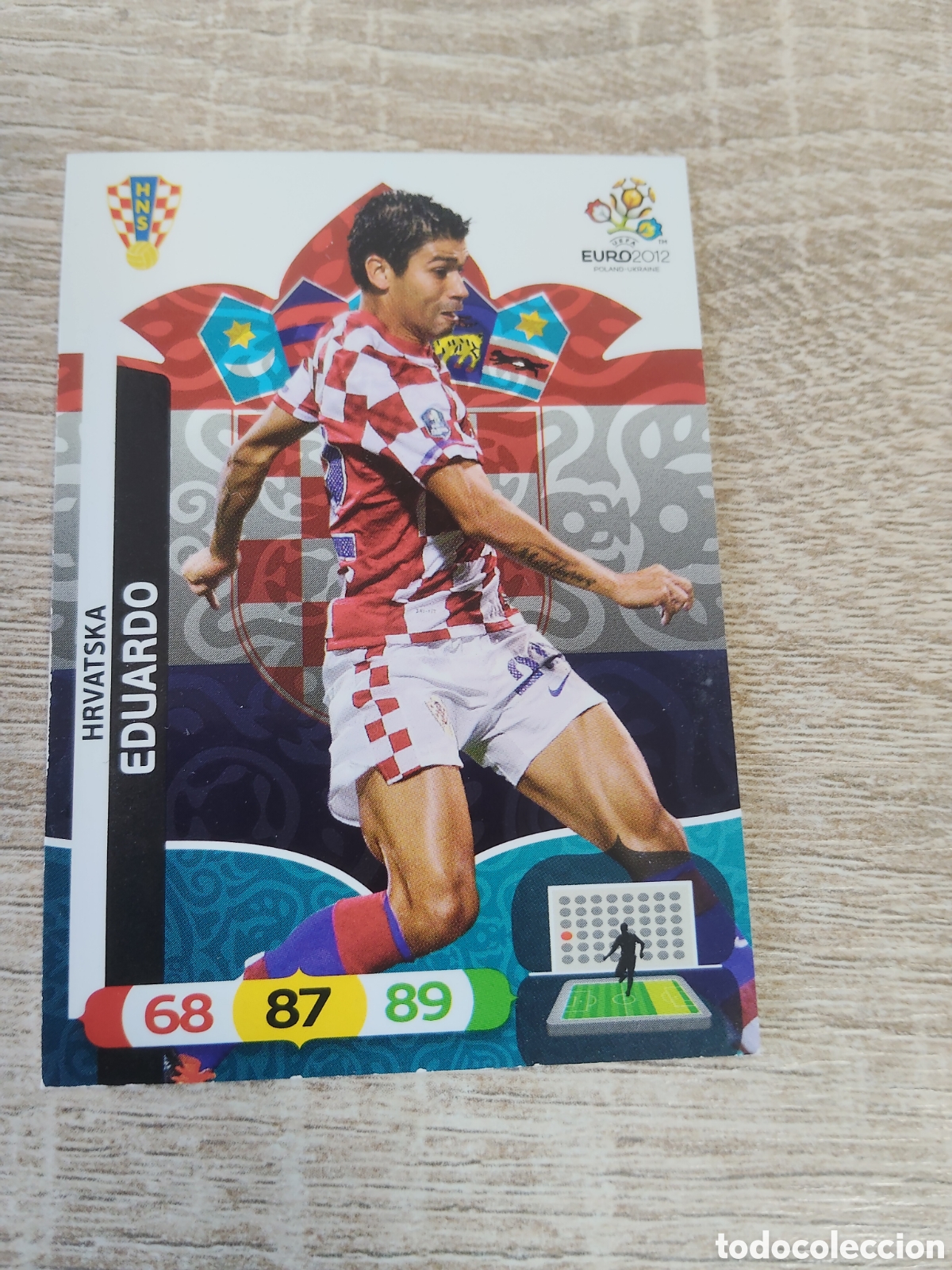 Cromos de f&uacute;tbol: Panini Adrenalyn euro 2012 Eduardo Croacia