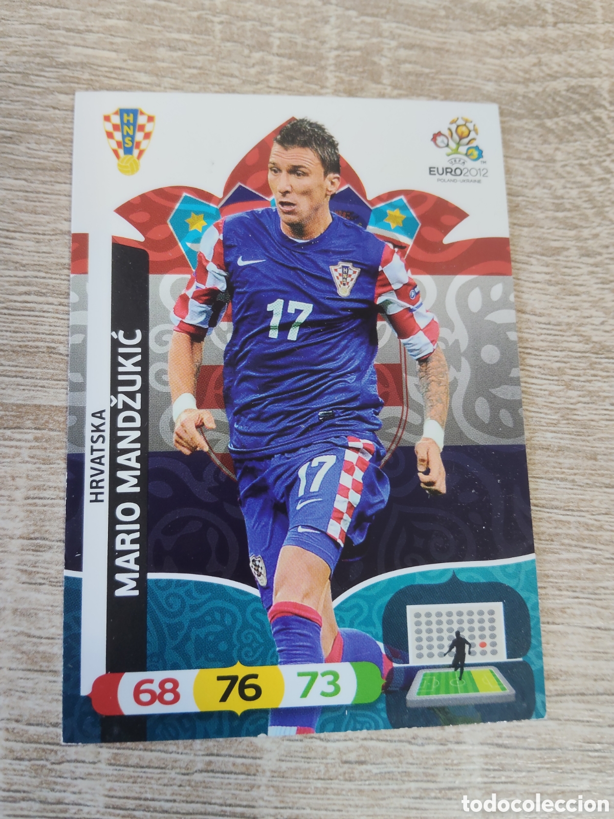 Cromos de f&uacute;tbol: Panini Adrenalyn euro 2012 Mario Mandzukic Croacia