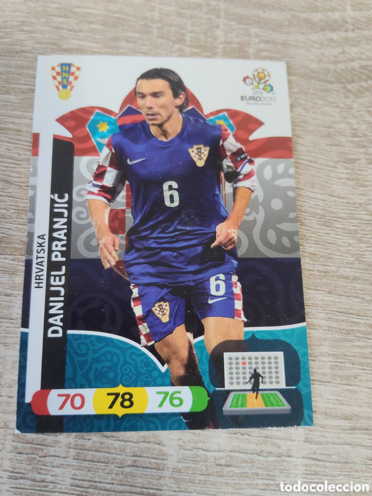 Cromos de f&uacute;tbol: Panini Adrenalyn euro 2012 Danijel Pranjic Croacia