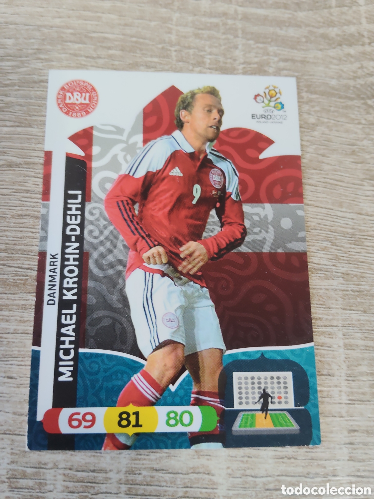 Cromos de f&uacute;tbol: Panini Adrenalyn euro 2012 Michael Krohn-Delhi Dinamarca