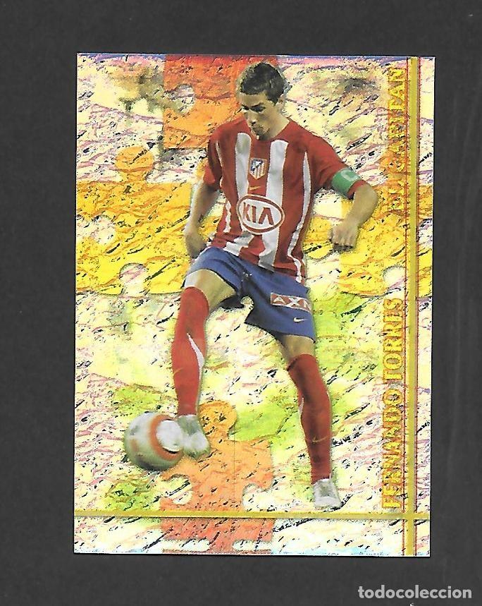 Cromos de Futebol: # 269 FERNANDO TORRES (ATLETICO DE MADRID) EL CAPITAN BRILLO JASPEADO , MUNDICROMO 2006 2007