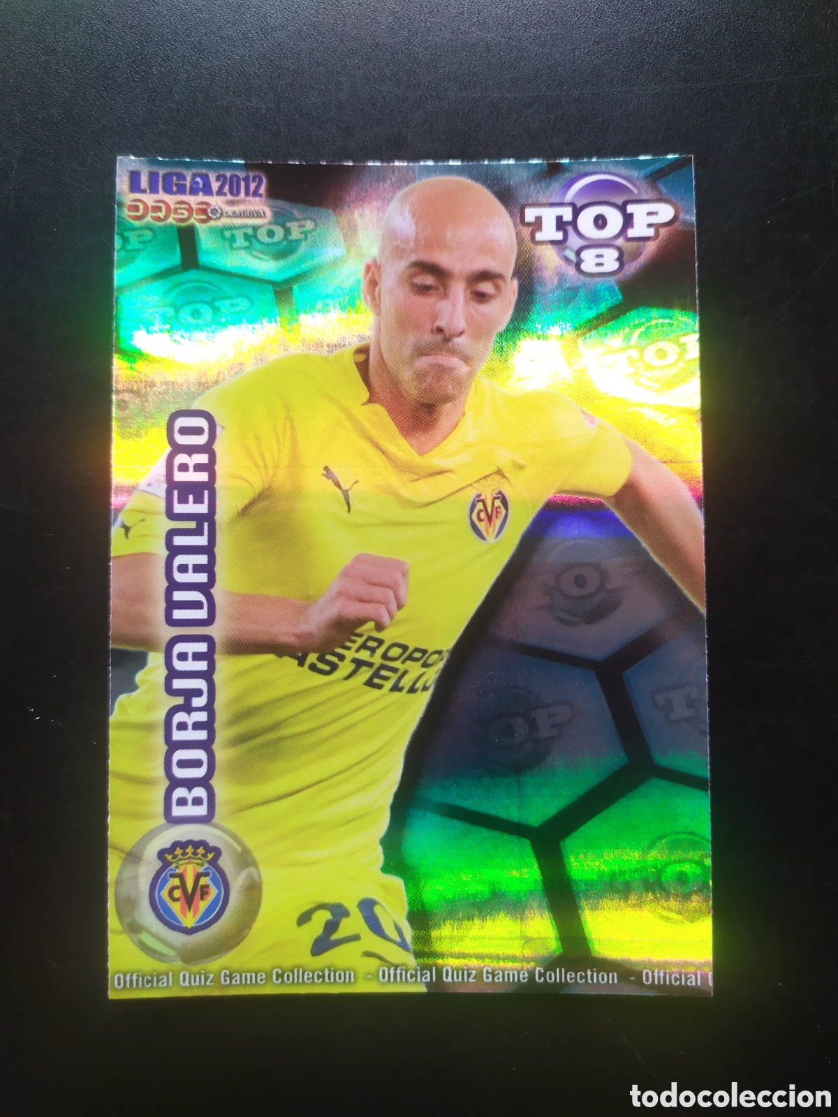 Cromos de f&uacute;tbol: Mundicromo fichas Liga 2011 2012 11 12 Borja Valero top brillo rayas n&deg; 607 Villarreal