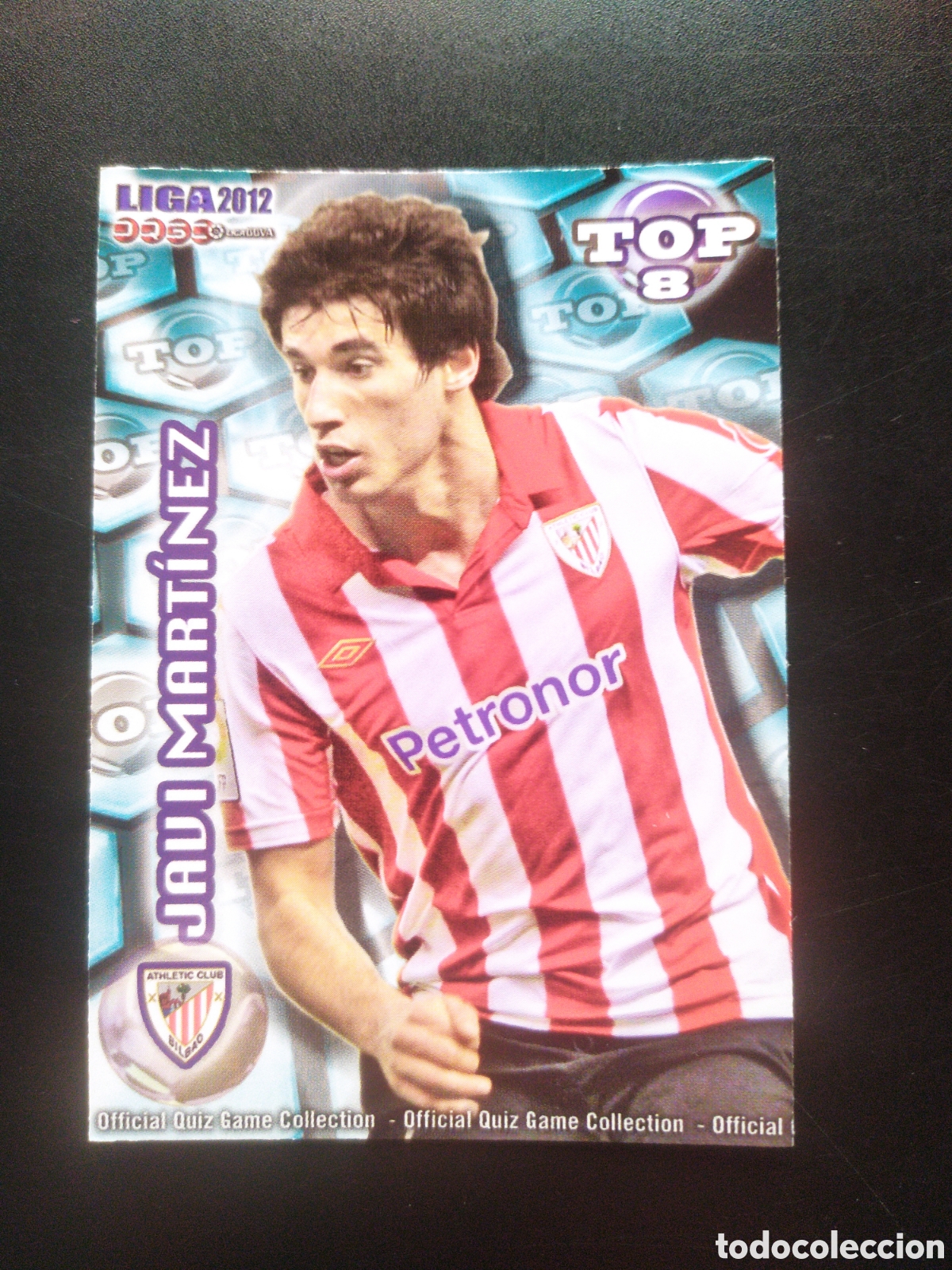 Cromos de f&uacute;tbol: Mundicromo fichas Liga 2011 2012 11 12 Javi Mart&iacute;nez top mate n&deg; 608 Athletic Bilbao