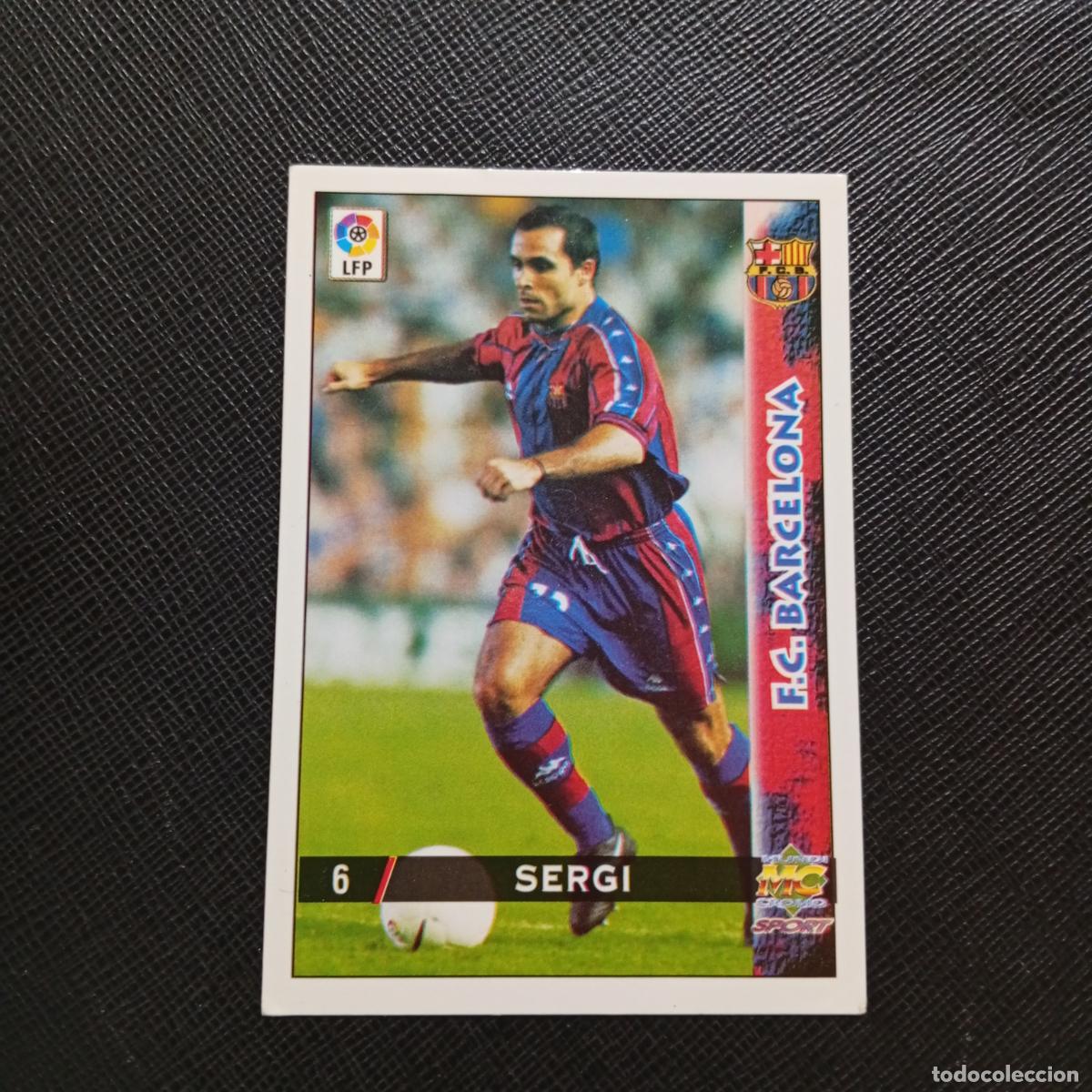 Cromos de f&uacute;tbol: 6 SERGI BARCELONA MUNDICROMO 1998 1999 CROMO FUTBOL LIGA 98 99 - A218 PG1