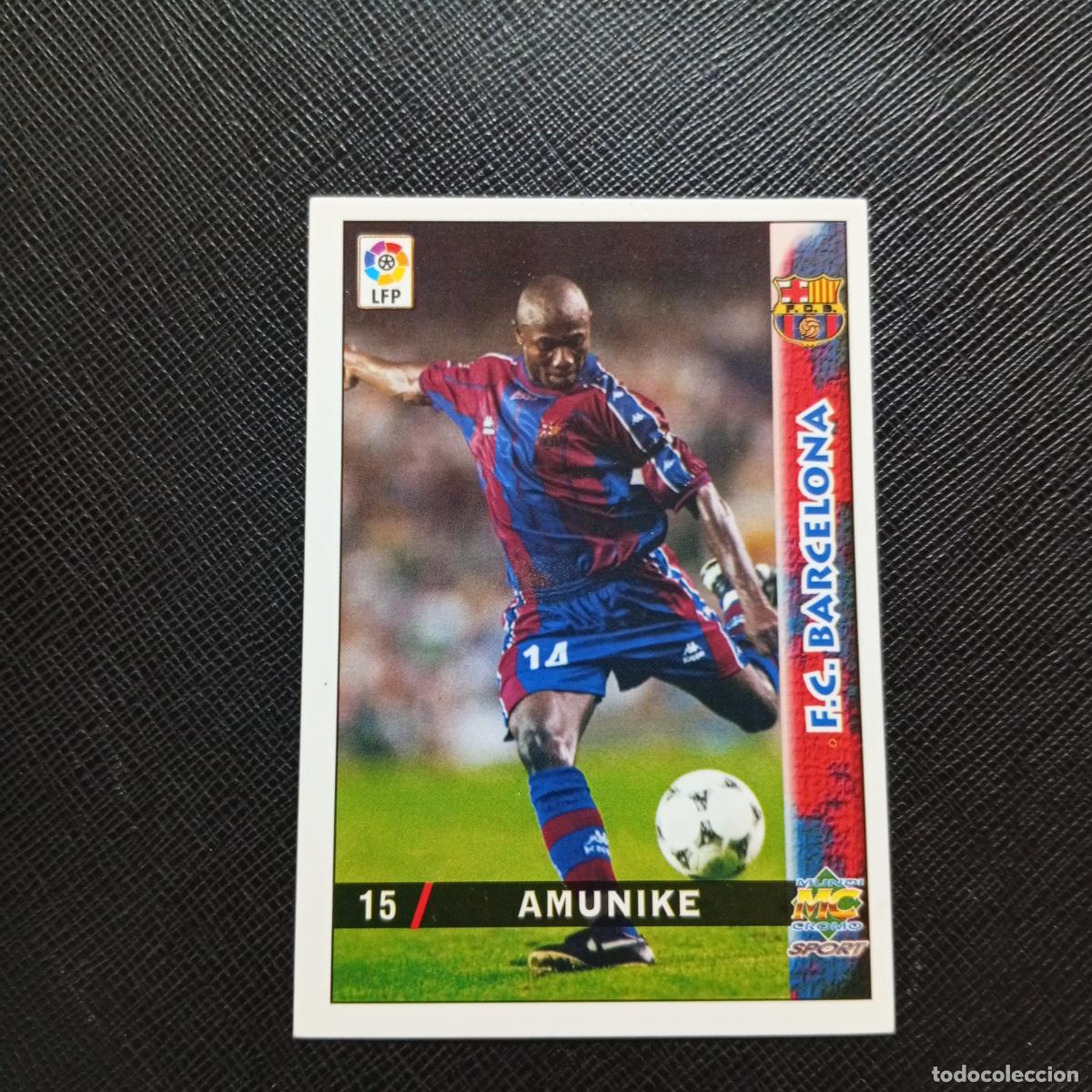Cromos de f&uacute;tbol: 15 AMUNIKE BARCELONA MUNDICROMO 1998 1999 CROMO FUTBOL LIGA 98 99 - A218 PG2