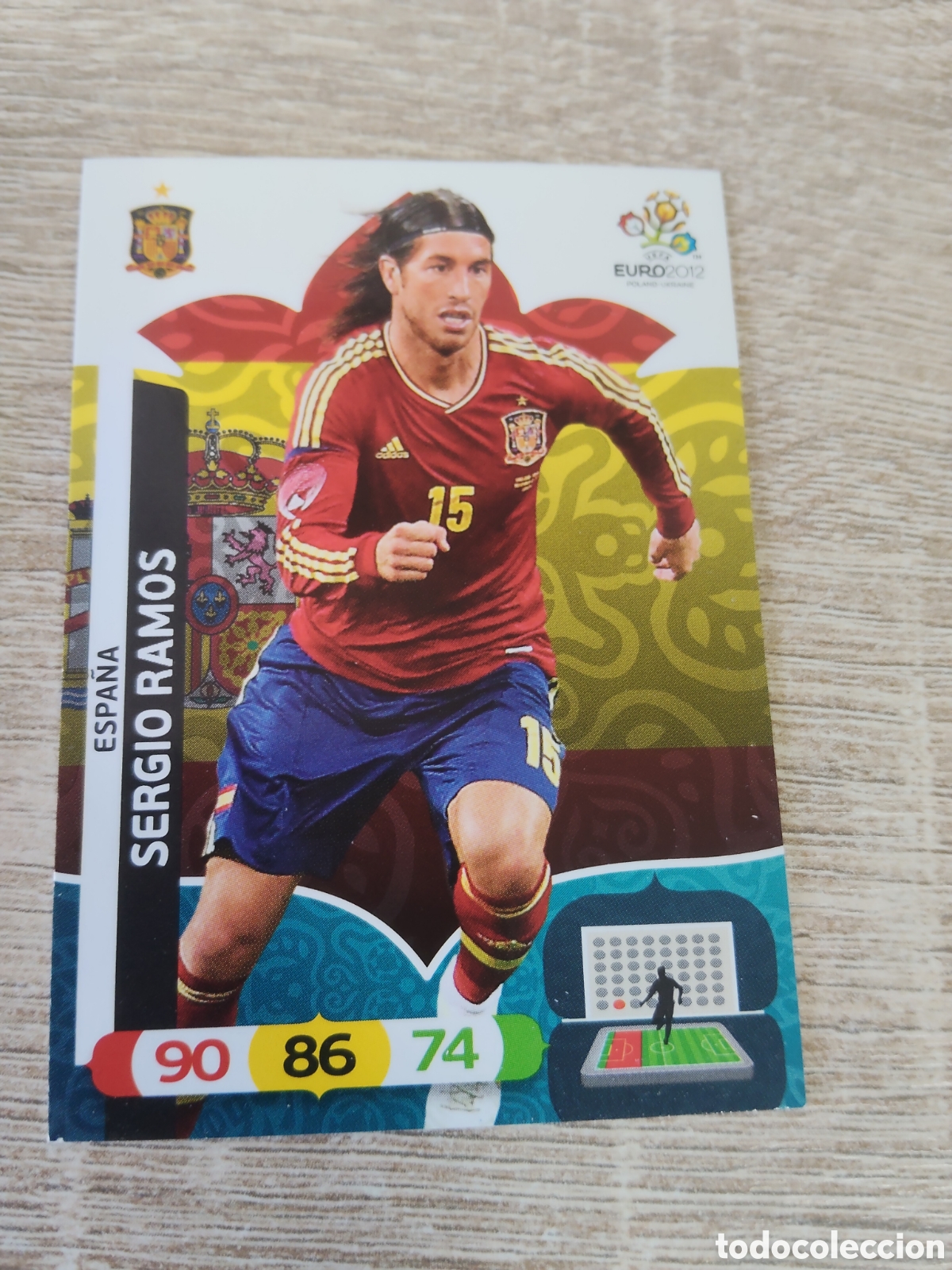 Cromos de f&uacute;tbol: Panini Adrenalyn euro 2012 Sergio Ramos Espa&ntilde;a