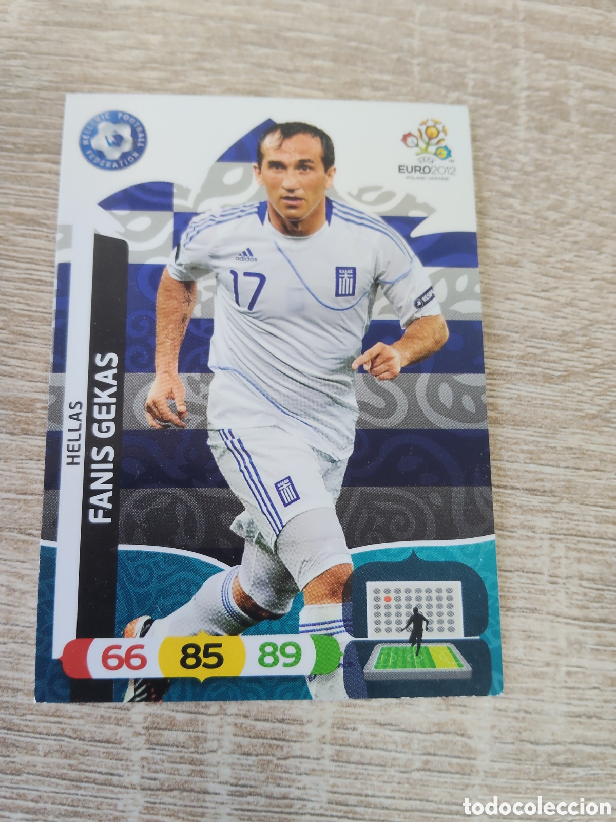 Cromos de f&uacute;tbol: Panini Adrenalyn euro 2012 Fanis Gekas Grecia