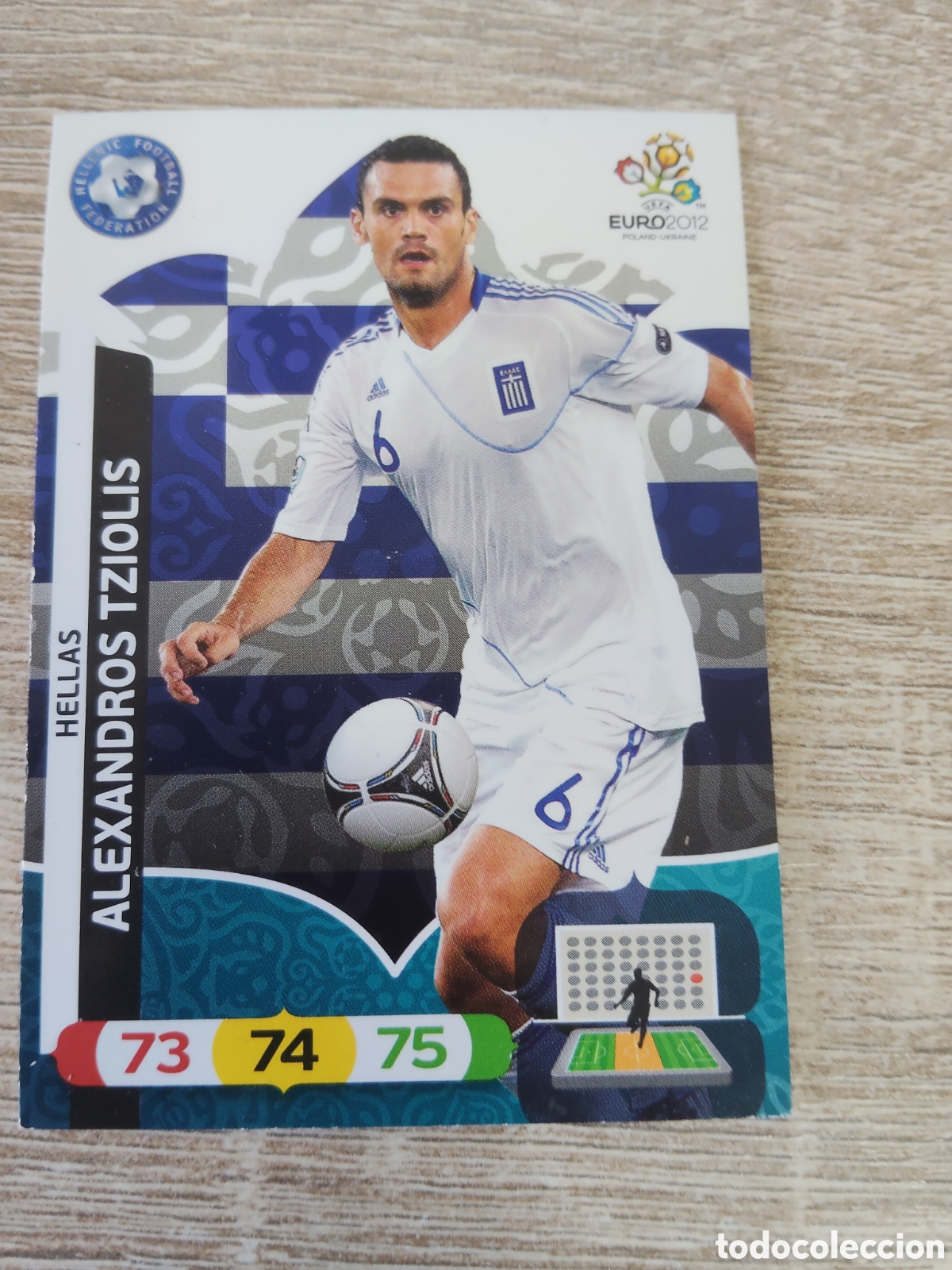 Cromos de f&uacute;tbol: Panini Adrenalyn euro 2012 Alexandros Tziolis Grecia