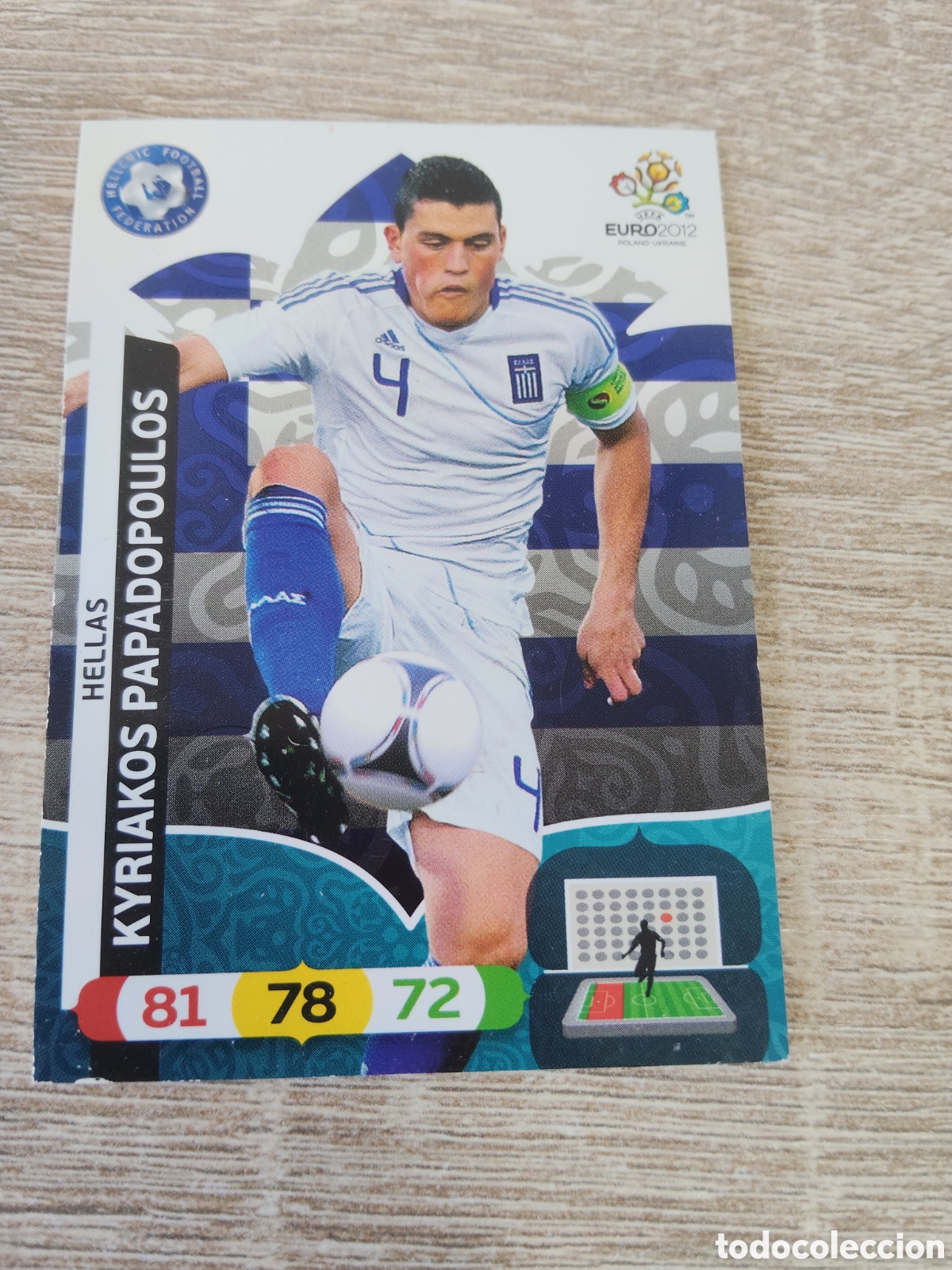 Cromos de f&uacute;tbol: Panini Adrenalyn euro 2012 Kyriakos Papadopoulos Grecia