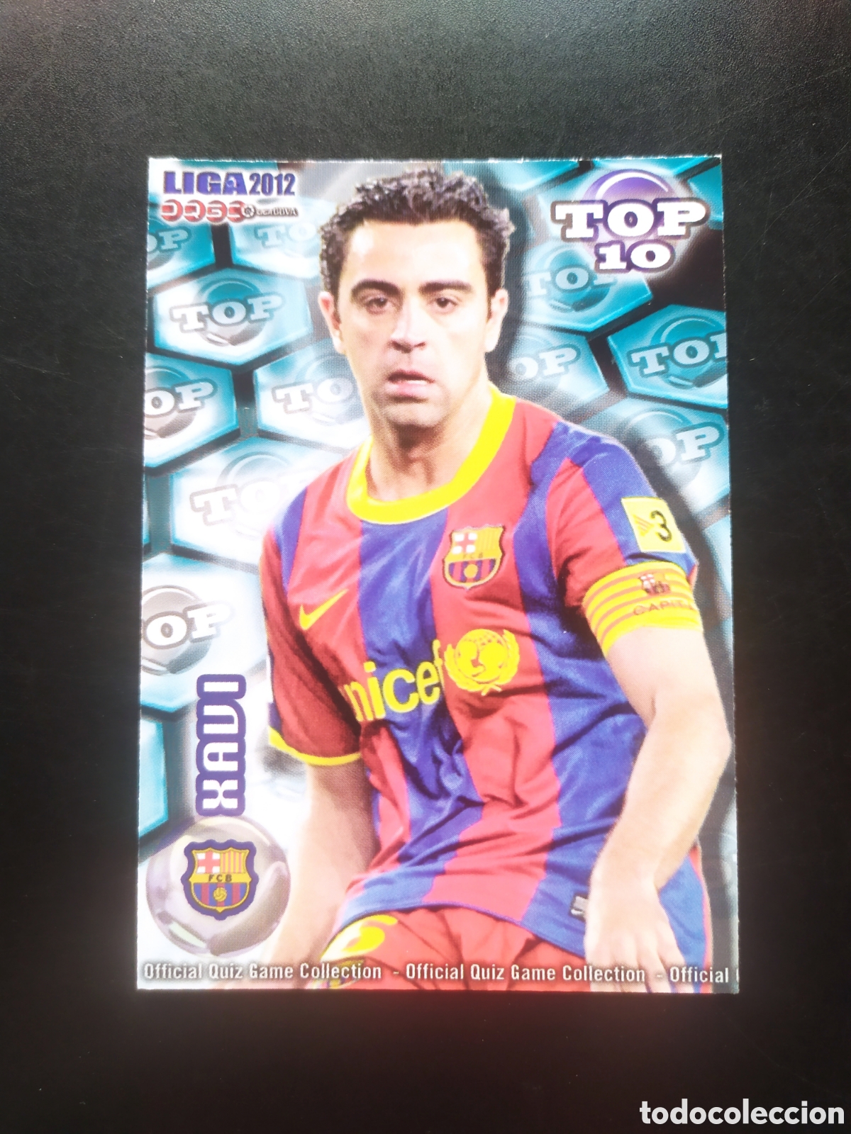Cromos de f&uacute;tbol: Mundicromo fichas Liga 2011 2012 11 12 Xavi top mate n&deg; 613 Barcelona