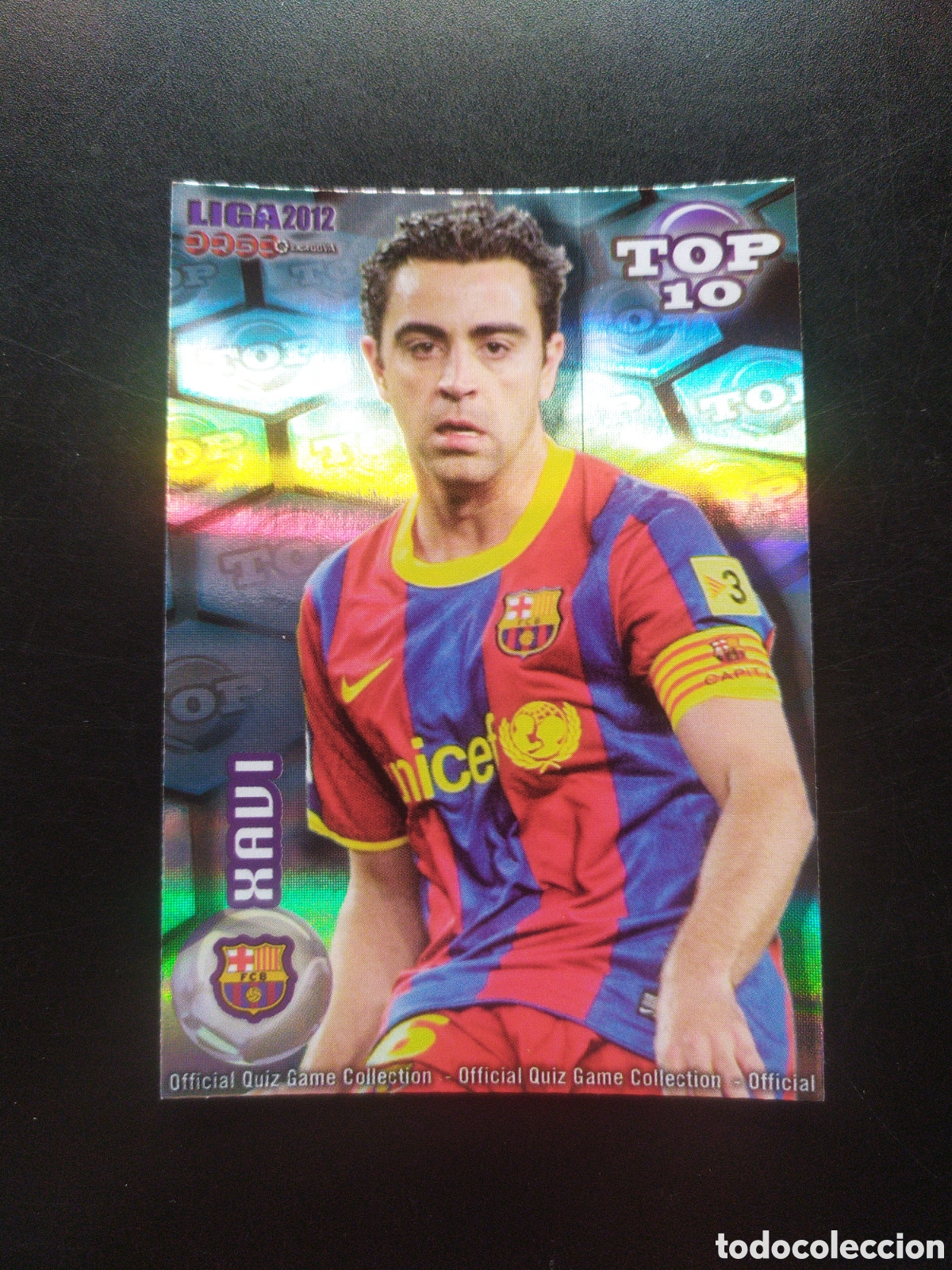 Cromos de f&uacute;tbol: Mundicromo fichas Liga 2011 2012 11 12 Xavi top brillo rayas n&deg; 613 Barcelona