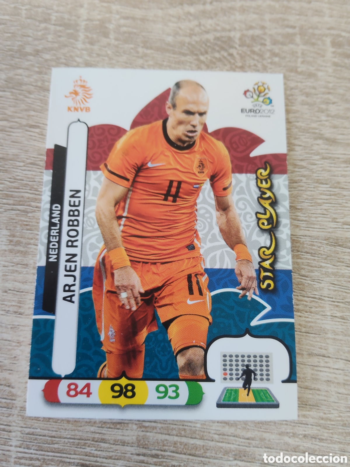 Cromos de f&uacute;tbol: Panini Adrenalyn euro 2012 Arjen Robben Holanda