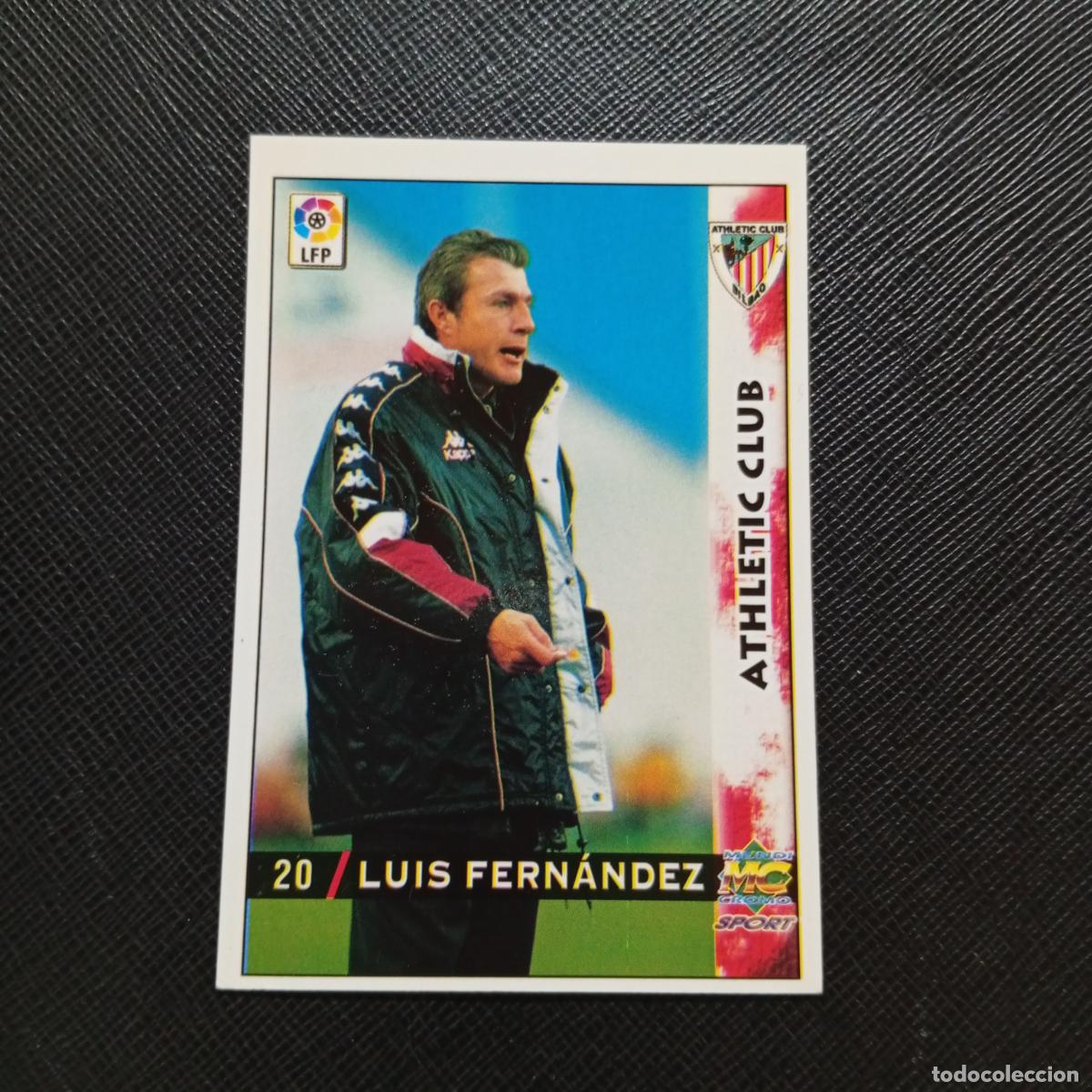 Cromos de f&uacute;tbol: 20 LUIS FERNANDEZ BILBAO MUNDICROMO 1998 1999 CROMO FUTBOL LIGA 98 99 - A218 PG3