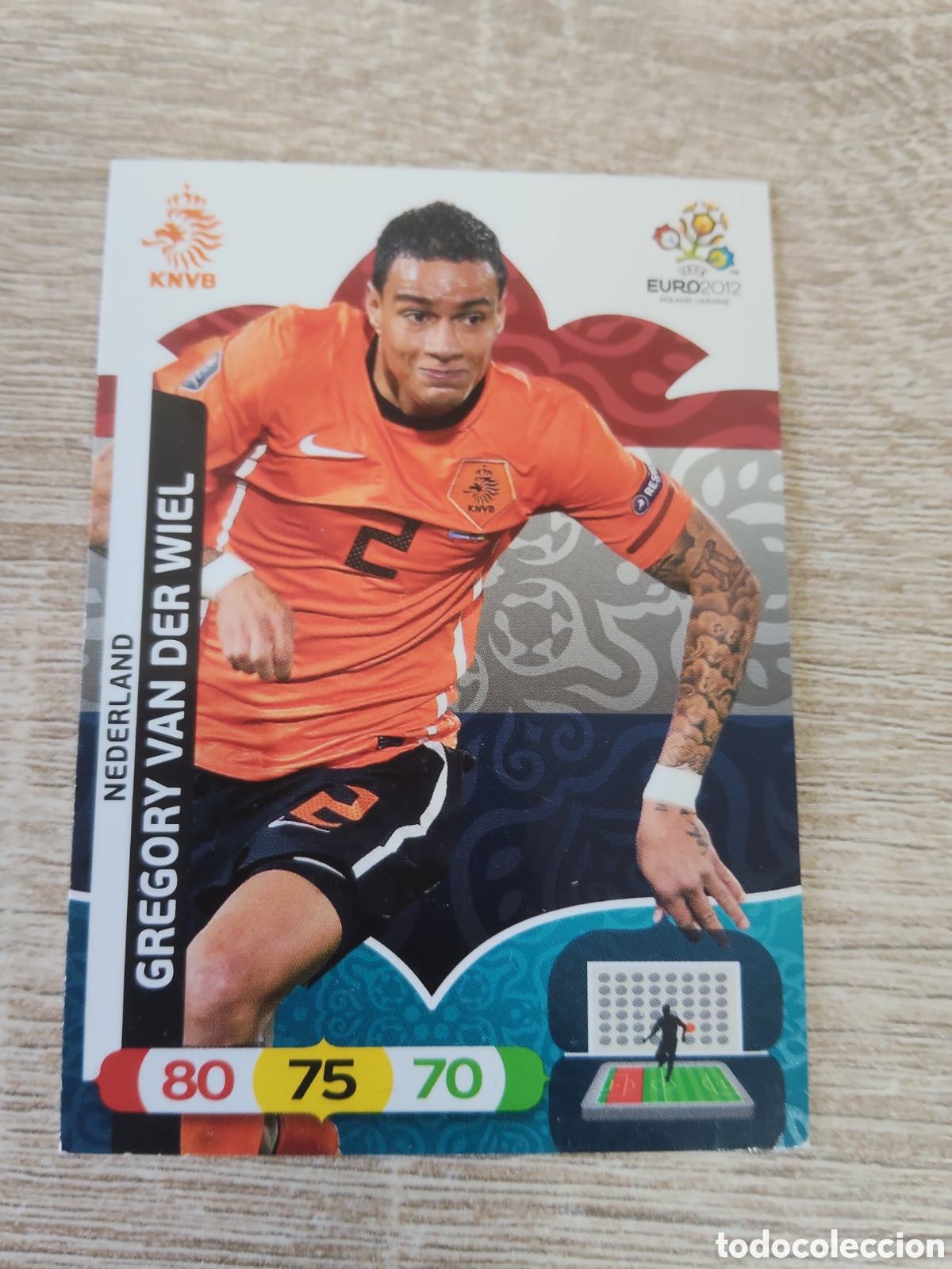 Cromos de f&uacute;tbol: Panini Adrenalyn euro 2012 Gregory Van Der Wiel Holanda