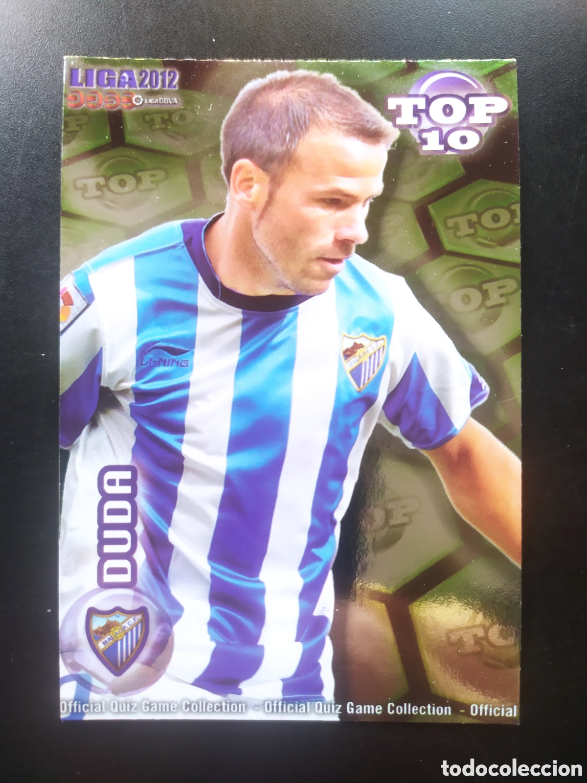 Cromos de f&uacute;tbol: Mundicromo fichas Liga 2011 2012 11 12 Duda Apo&ntilde;o top brillo rojo verde n&deg; 619 M&aacute;laga