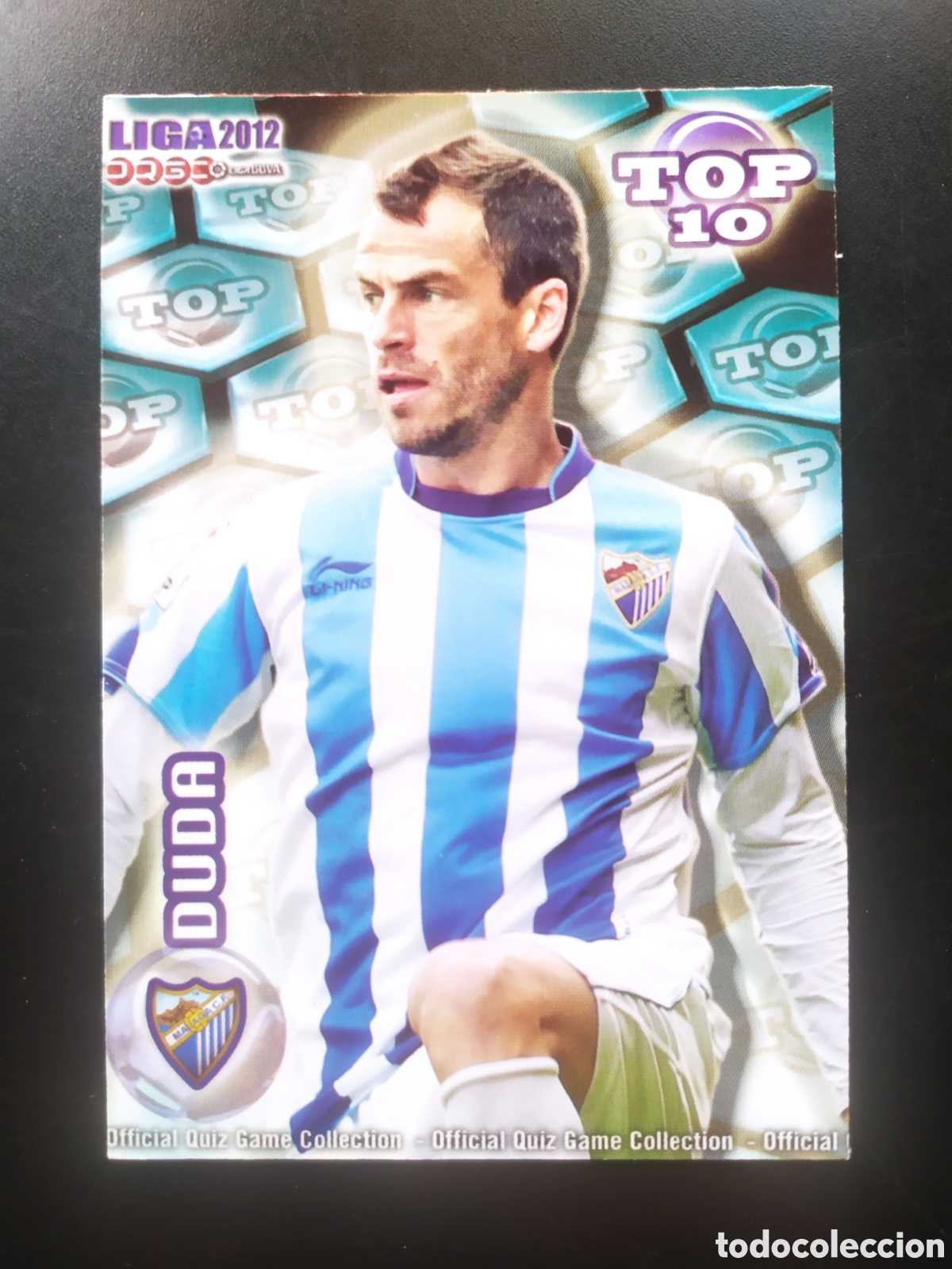 Cromos de f&uacute;tbol: Mundicromo fichas Liga 2011 2012 11 12 Duda top mate n&deg; 619 M&aacute;laga