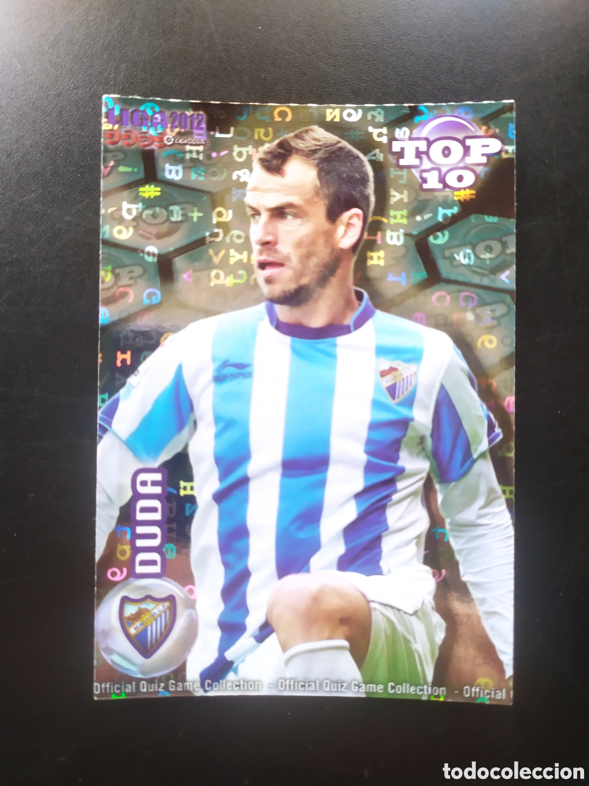 Cromos de f&uacute;tbol: Mundicromo fichas Liga 2011 2012 11 12 Duda top brillo letras n&deg; 619 M&aacute;laga