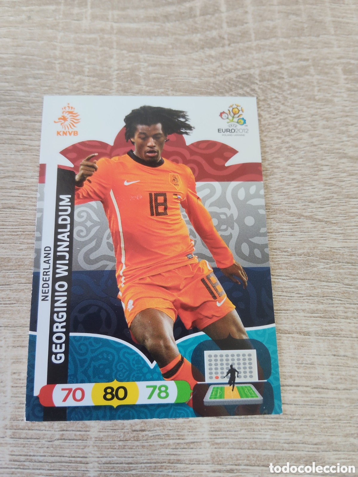 Cromos de f&uacute;tbol: Panini Adrenalyn euro 2012 Georginio Wijnaldum Holanda