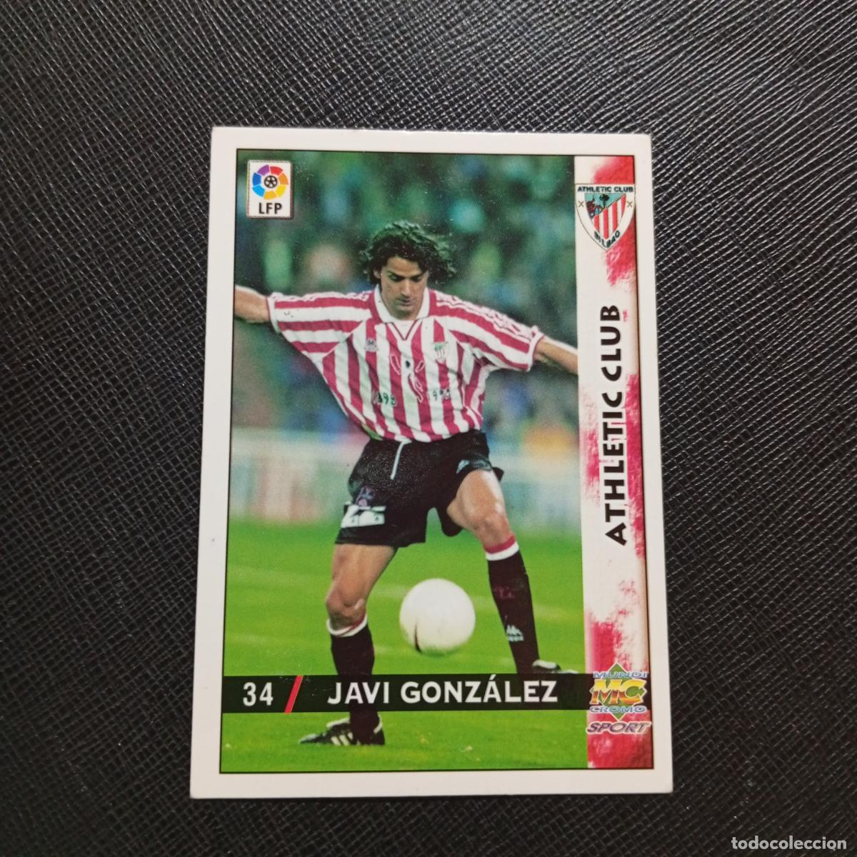 Cromos de f&uacute;tbol: 34 JAVO GONZALEZ BILBAO MUNDICROMO 1998 1999 CROMO FUTBOL LIGA 98 99 - A218 PG4