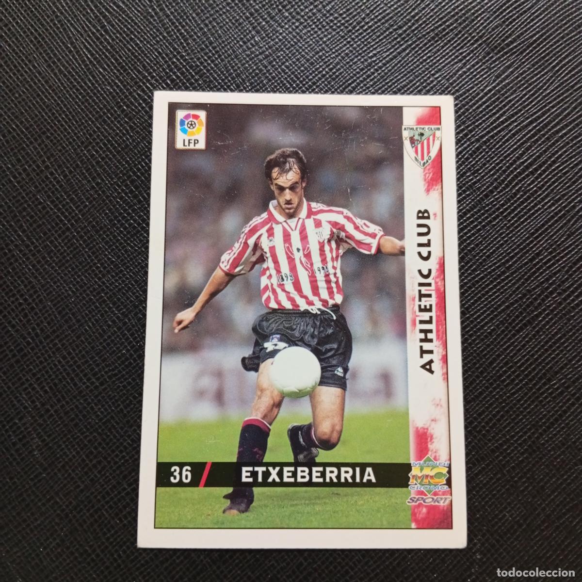 Cromos de f&uacute;tbol: 36 ETXEBERRIA BILBAO MUNDICROMO 1998 1999 CROMO FUTBOL LIGA 98 99 - A218 PG5