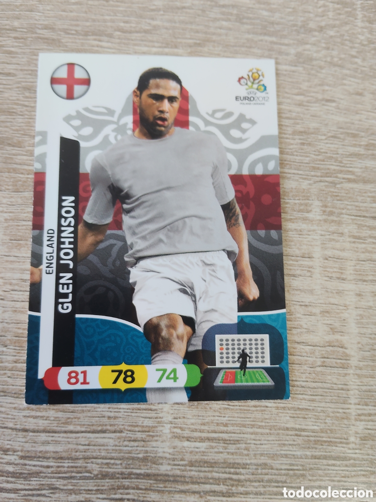 Cromos de f&uacute;tbol: Panini Adrenalyn euro 2012 Glen Johnson Inglaterra