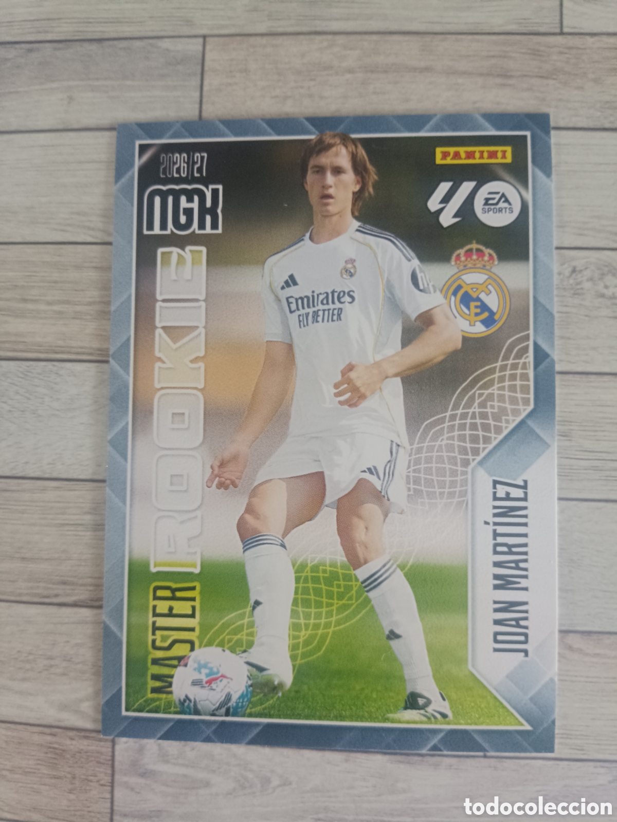 Cromos de f&uacute;tbol: 413 JOAN MARTINEZ MASTER ROOKIE REAL MADRID MEGACRACKS MGK 26 27 PANINI 2026 2027