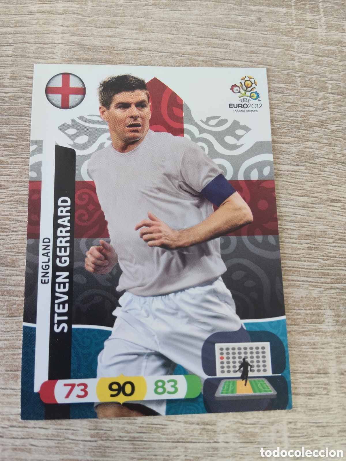 Cromos de f&uacute;tbol: Panini Adrenalyn euro 2012 Steven Gerrard Inglaterra