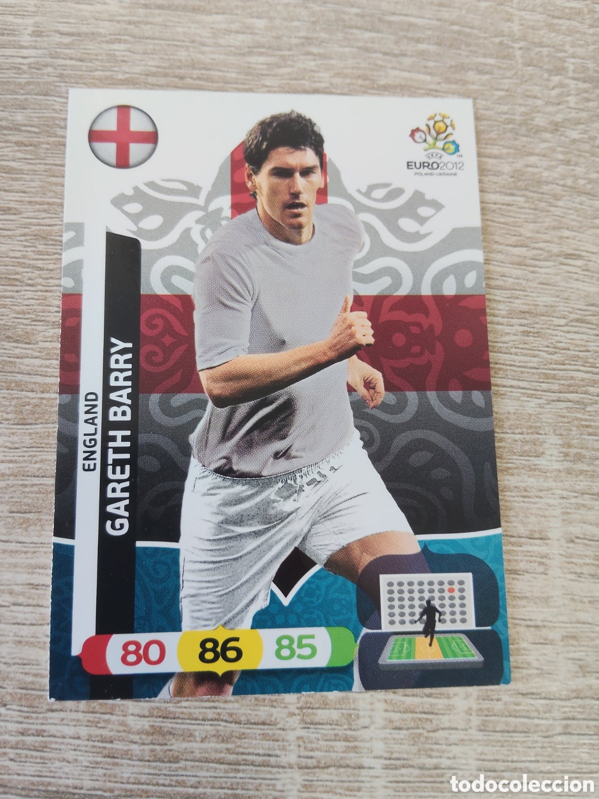 Cromos de f&uacute;tbol: Panini Adrenalyn euro 2012 Gareth Barry Inglaterra
