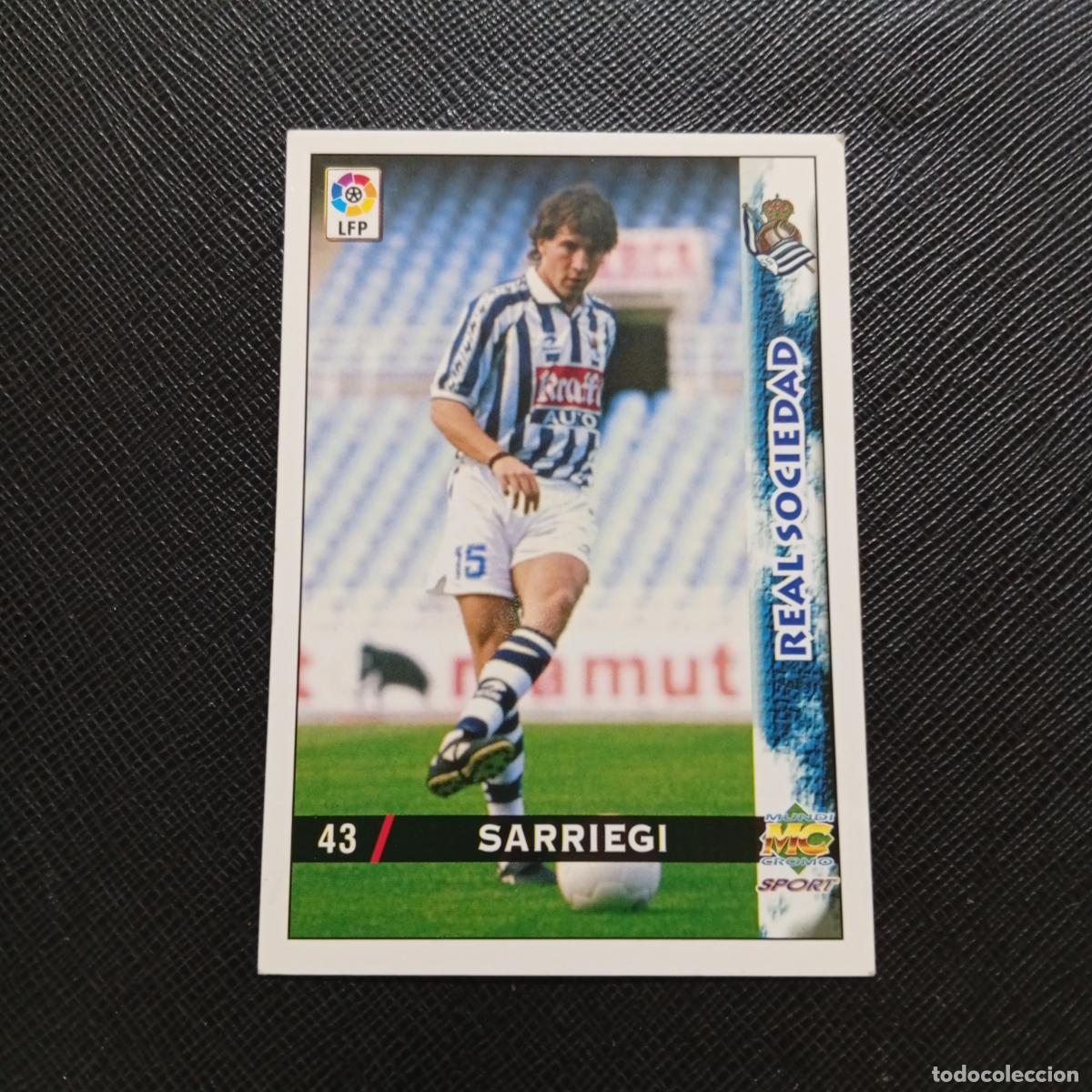 Cromos de Futebol: 43 SARRIEGI REAL SOCIEDAD MUNDICROMO 1998 1999 CROMO FUTBOL LIGA 98 99 - A218 PG5