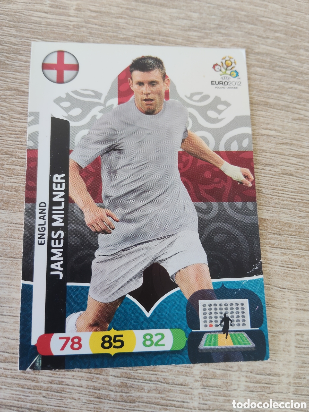 Cromos de f&uacute;tbol: Panini Adrenalyn euro 2012 James Milner Inglaterra