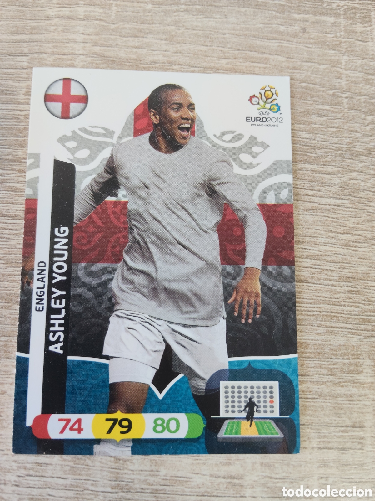 Cromos de f&uacute;tbol: Panini Adrenalyn euro 2012 Ashley Young Inglaterra