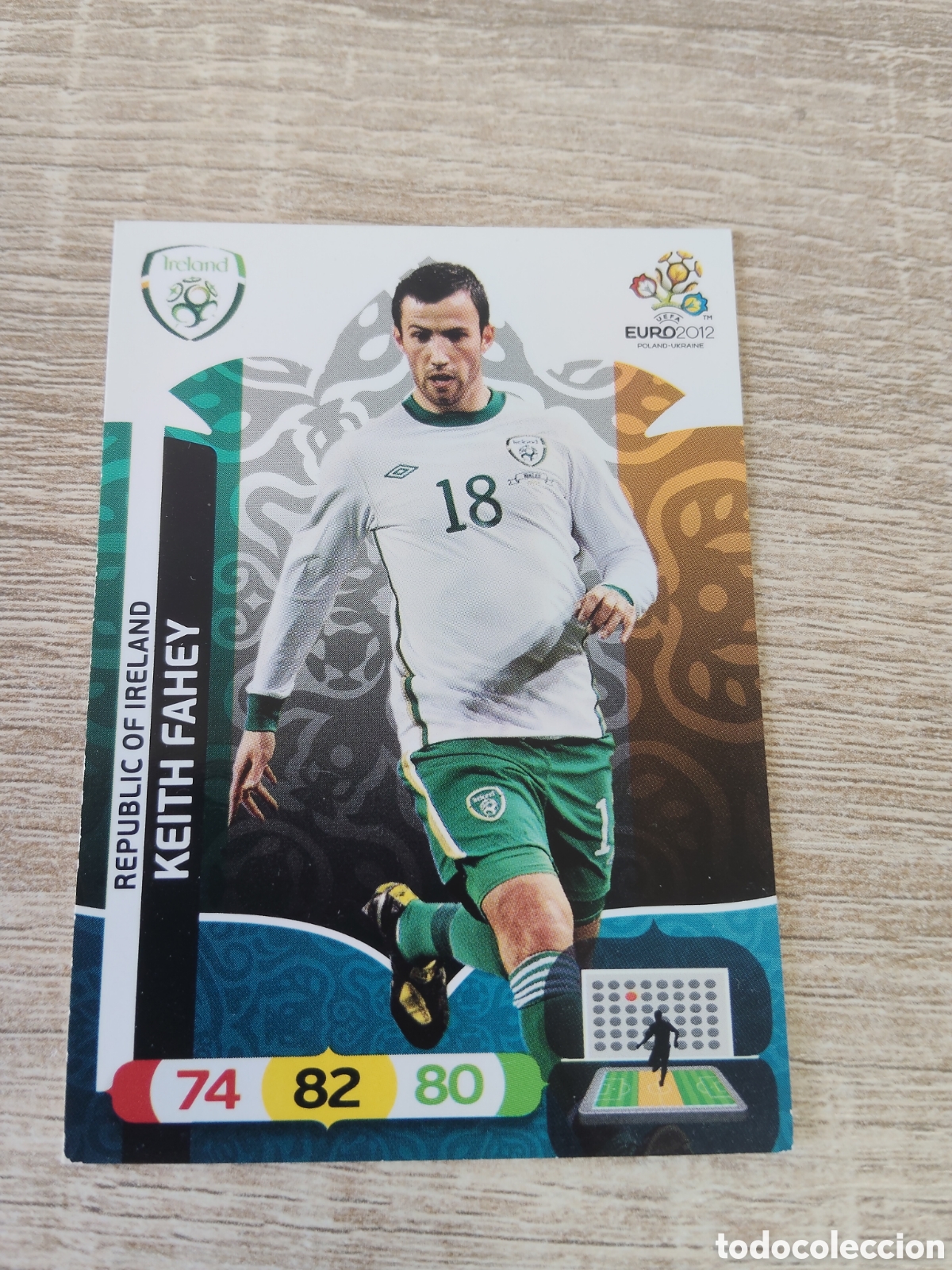 Cromos de f&uacute;tbol: Panini Adrenalyn euro 2012 Keith Fahey Irlanda