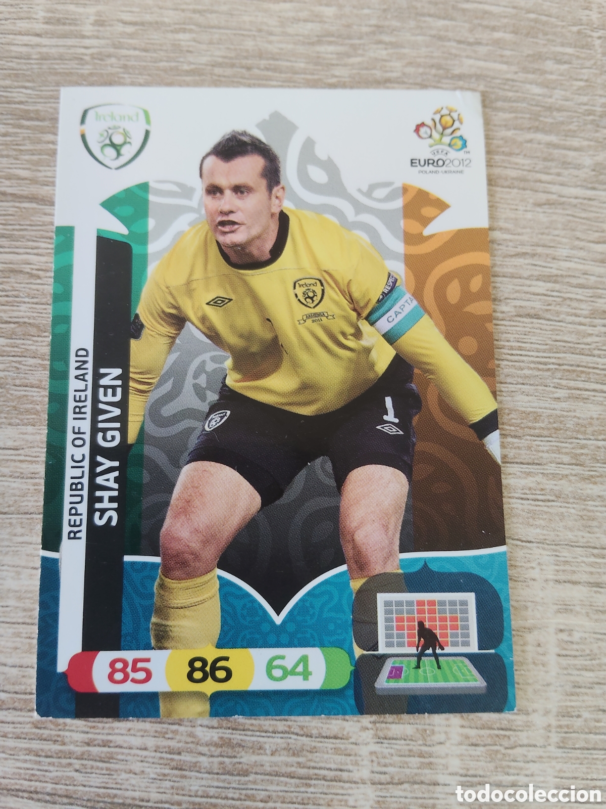 Cromos de f&uacute;tbol: Panini Adrenalyn euro 2012 Shay Given Irlanda