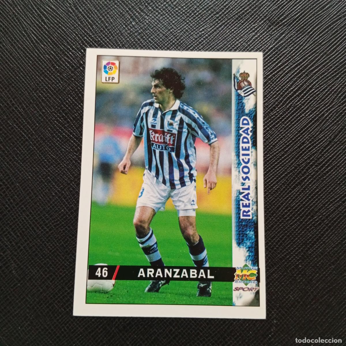 Cromos de f&uacute;tbol: 46 ARANZABAL REAL SOCIEDAD MUNDICROMO 1998 1999 CROMO FUTBOL LIGA 98 99 - A218 PG6