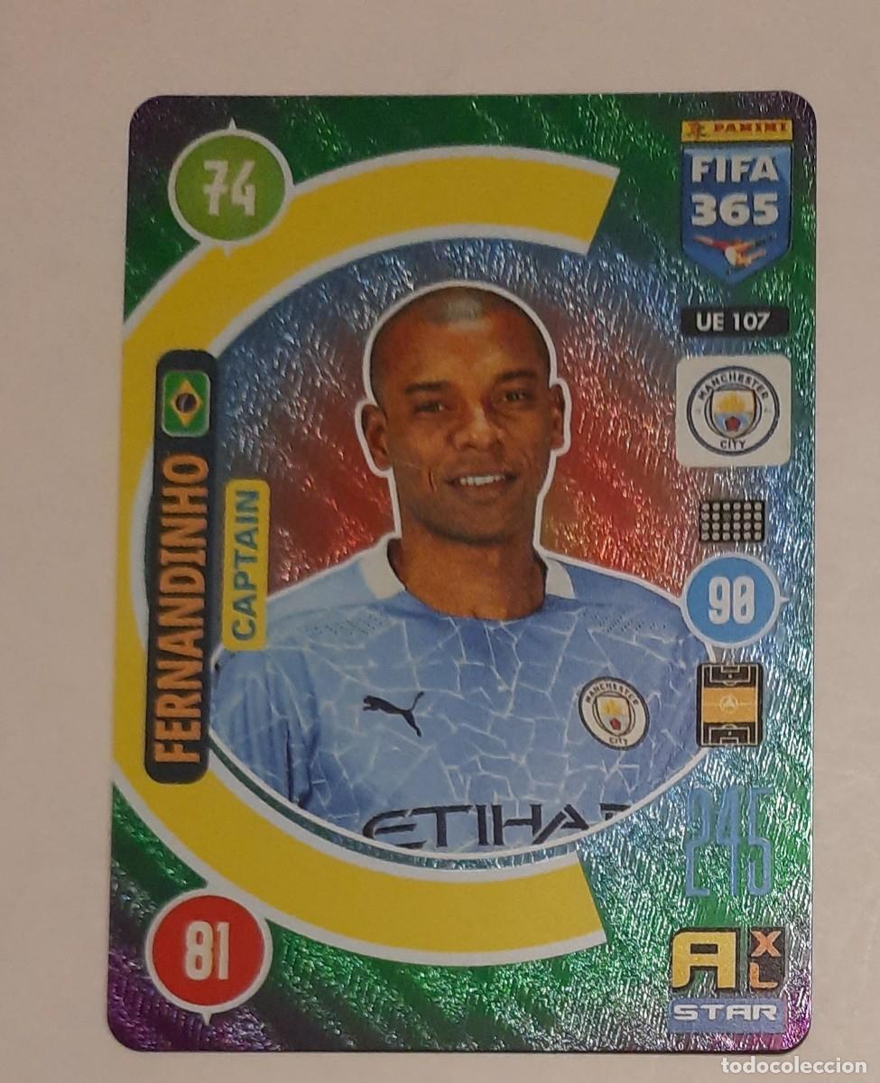 Cromos de f&uacute;tbol: Fernandinho captain #UE107 Manchester City 2020-2021
