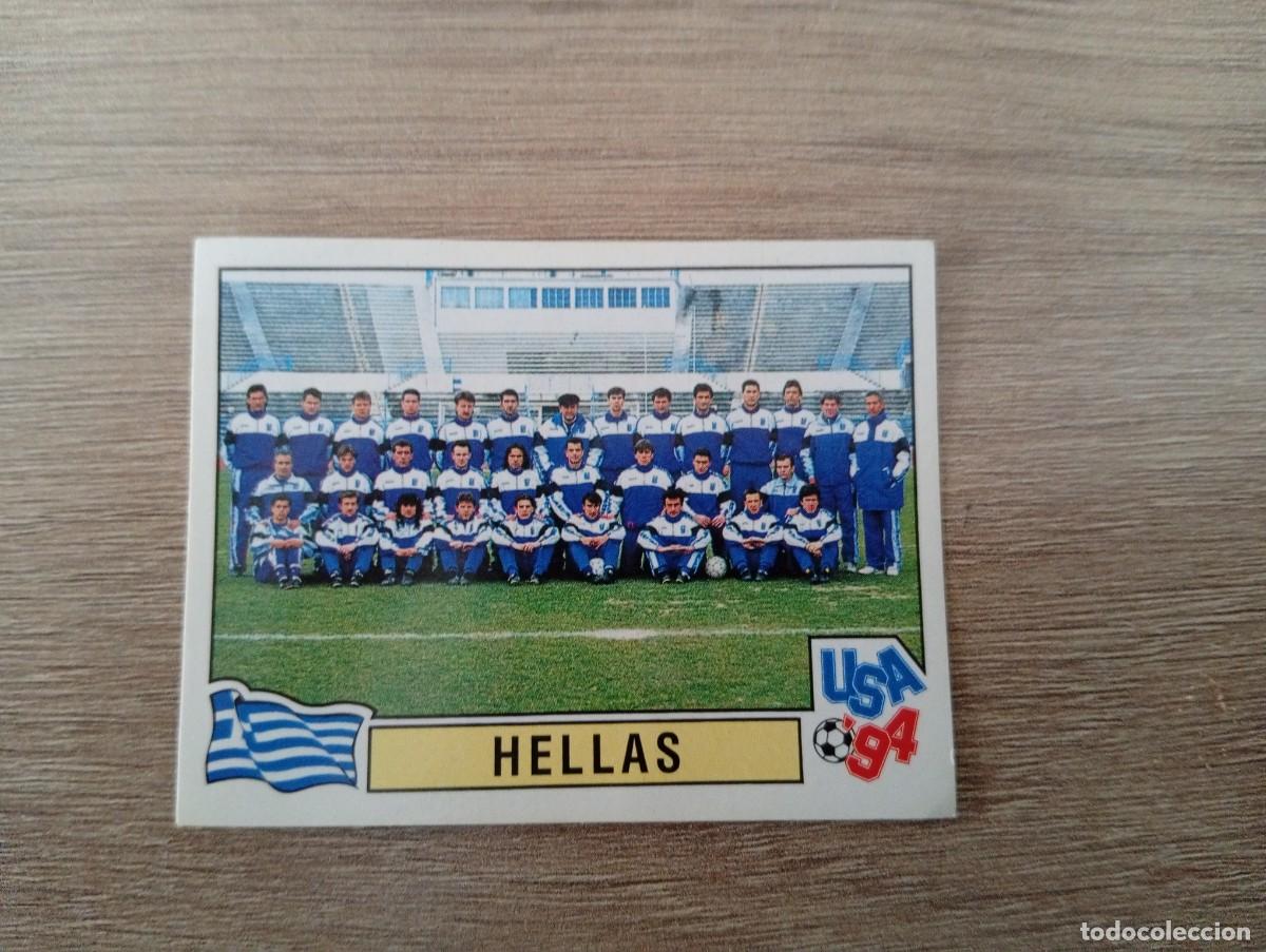 Cromos de f&uacute;tbol: ALINEACION GRECIA 277 MUNDIAL USA 94 1994 SIN PEGAR NUNCA PEGADO PANINI