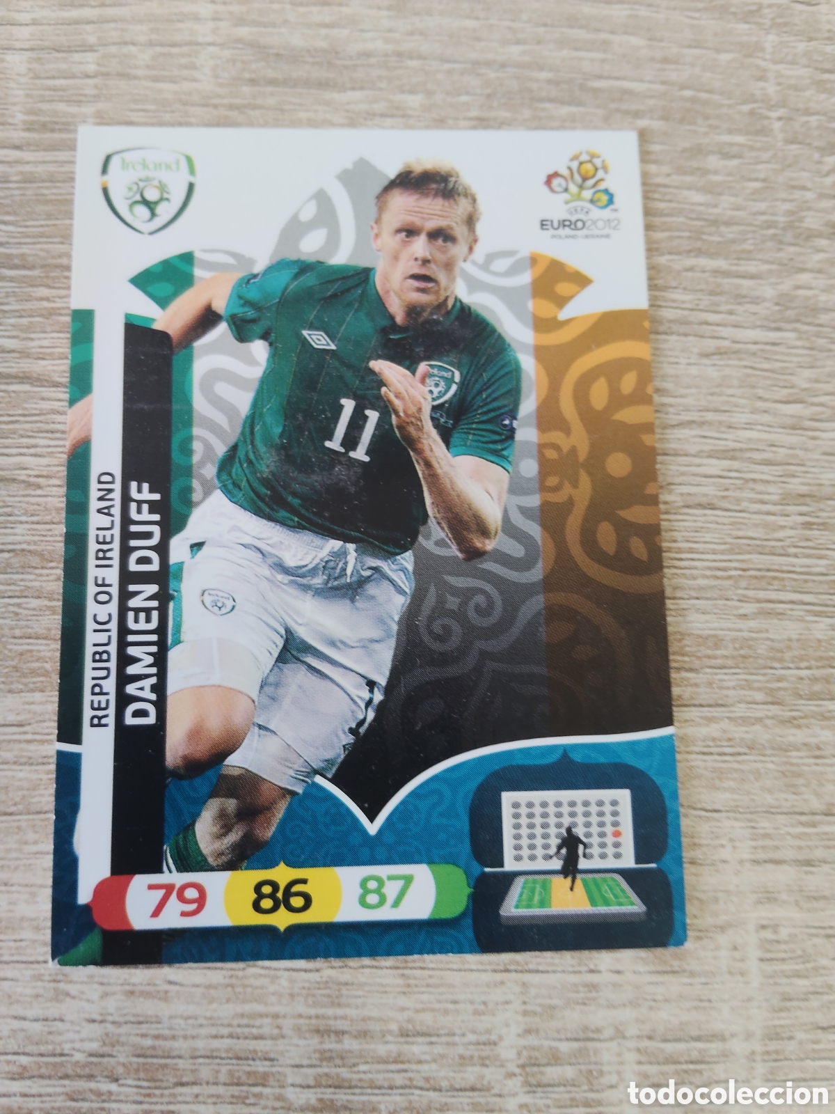 Cromos de f&uacute;tbol: Panini Adrenalyn euro 2012 Damien Duff Irlanda