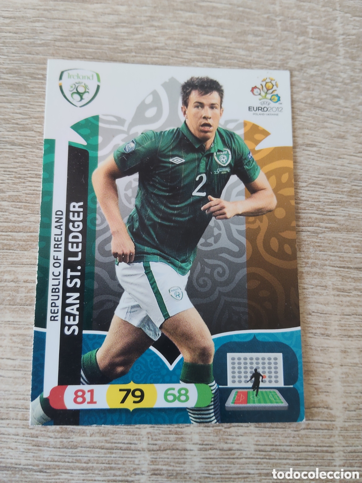 Cromos de f&uacute;tbol: Panini Adrenalyn euro 2012 Sean St. Ledger Irlanda