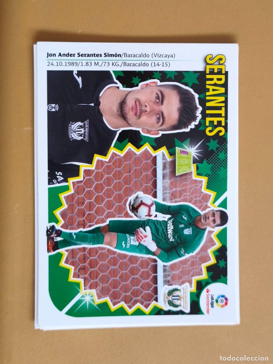 Cromos de f&uacute;tbol: serantes, 2018 19 coloca