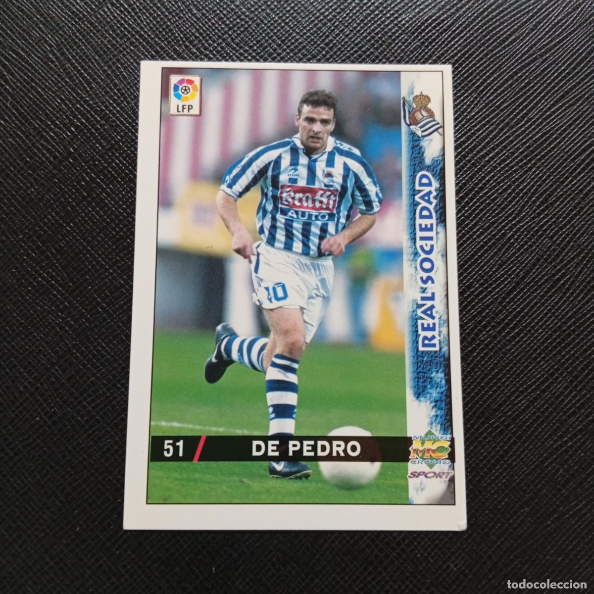 Figurine di Calcio: 51 DE PEDRO REAL SOCIEDAD MUNDICROMO 1998 1999 CROMO FUTBOL LIGA 98 99 - A218 PG7