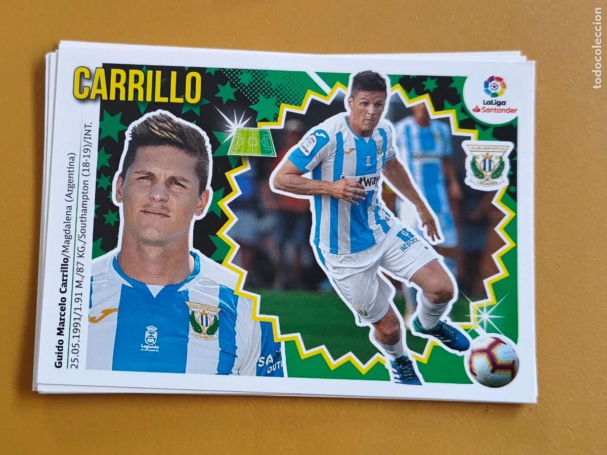 Cromos de f&uacute;tbol: carrillo, 2018 19 coloca - Foto 1