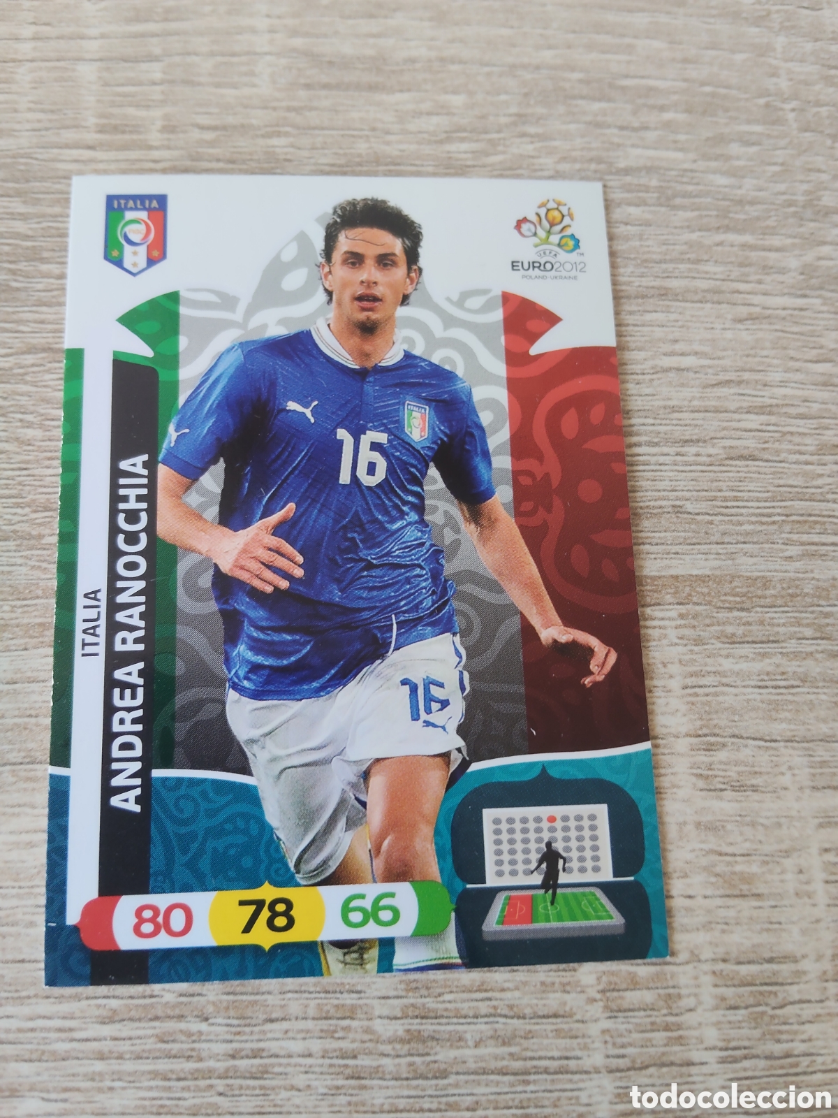 Football Stickers: Panini Adrenalyn euro 2012 Andrea Ranocchia Italia
