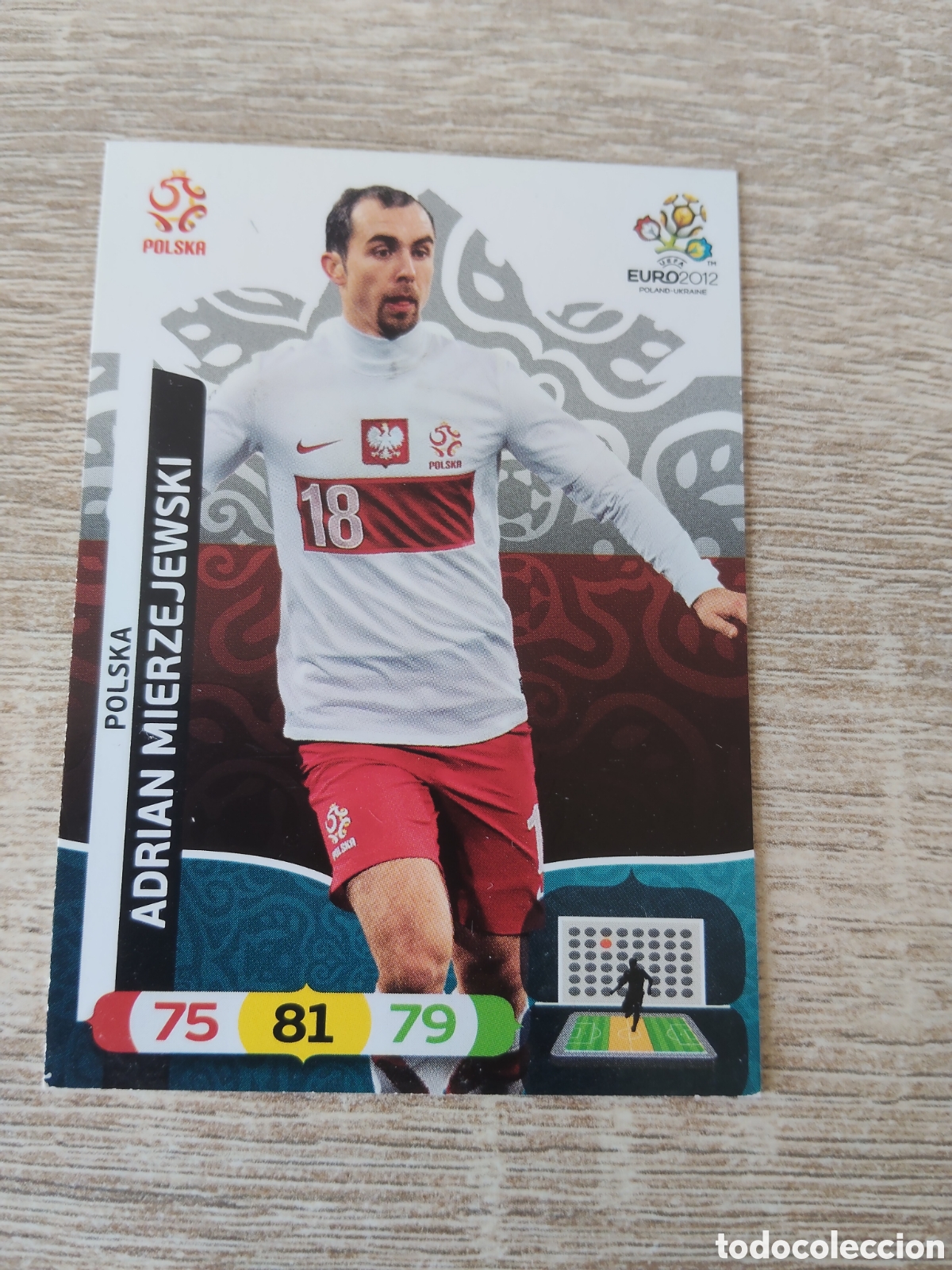 Football Stickers: Panini Adrenalyn euro 2012 Adrian Mierzejewski Polonia