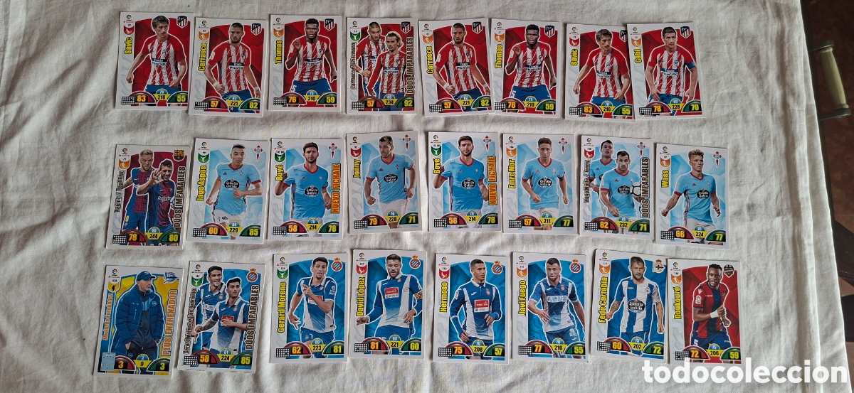 Cromos de f&uacute;tbol: 60 Cromos Adrenalyn 2017 2018 - Foto 2