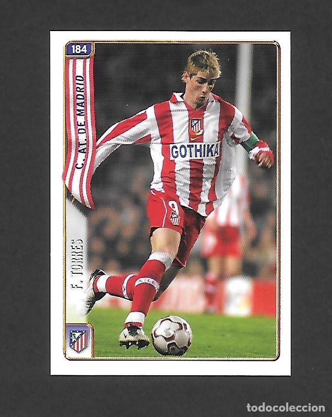 Cromos de f&uacute;tbol: # 184 FERNANDO TORRES (ATLETICO DE MADRID) , MUNDICROMO LIGA 2004 2005