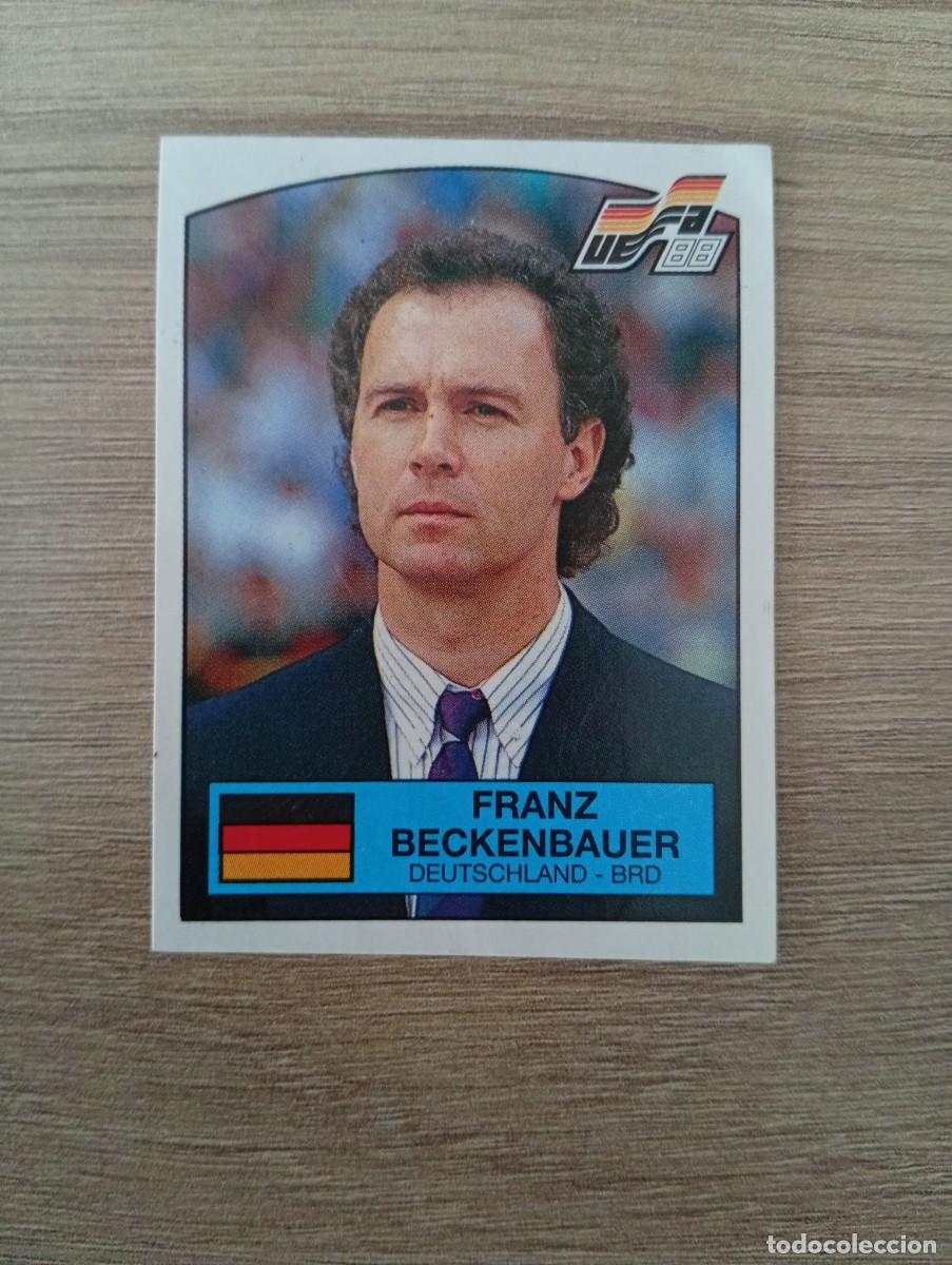 Cromos de f&uacute;tbol: FRANZ BECKENBAUER 51 ALEMANIA EUROCOPA EURO 1988 88 ALEMANIA NUNCA PEGADO SIN PEGAR