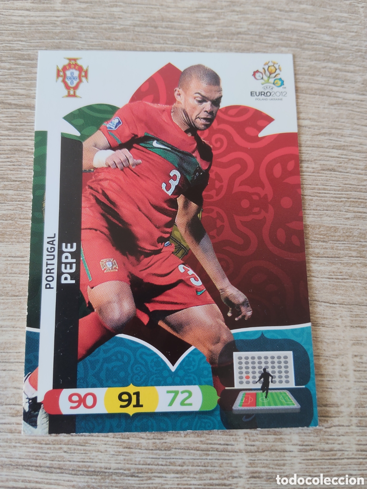 Cromos de f&uacute;tbol: Panini Adrenalyn euro 2012 Pepe Portugal