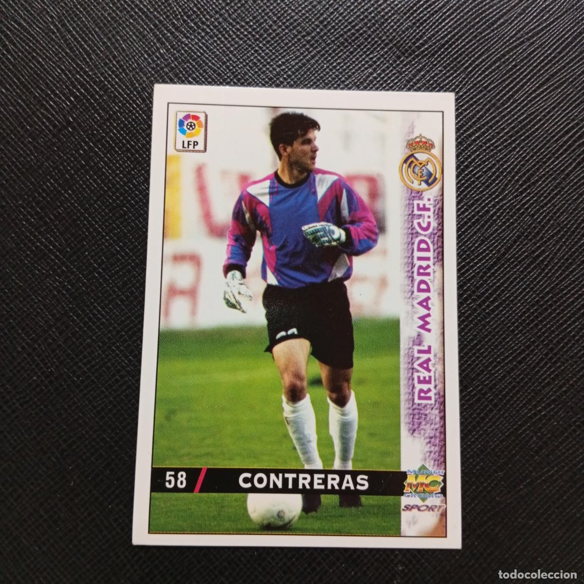 Cromos de f&uacute;tbol: 58 CONTRERAS REAL MADRID MUNDICROMO 1998 1999 CROMO FUTBOL LIGA 98 99 - A218 PG7